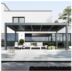 Unic Spot Pergolă bioclimatică din aluminiu Prestige, 4 × 6 m, motorizată, cu iluminare LED