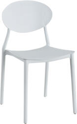Unic Spot Scaun living Oval, alb, 41x50.5x81 cm