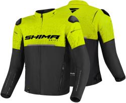 SHIMA Geacă moto din textil SHIMA DRIFT BLACK/YELLOW FLUO