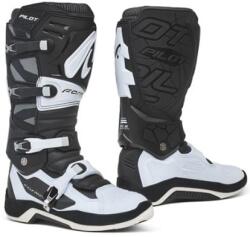 FORMA Botine motocross FORMA Pilot BLACK/WHITE