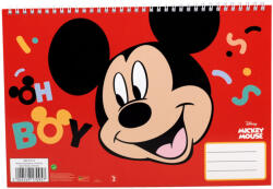 Disney Mickey Oh Boy A/4 spirál vázlatfüzet, 30 lapos