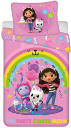 Gabi babaháza Rainbow Party ágyneműhuzat 140×200cm, 70×90 cm microfibre