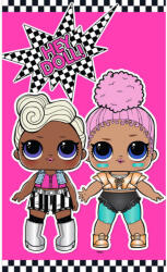 LOL Surprise Hey Doll kéztörlő, arctörlő, törölköző 30x50 cm