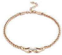 Victoria Rose gold színű fehér köves nyaklánc - anrishop - 5 977 Ft