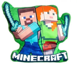 Minecraft Duo 3D formapárna, díszpárna 40 cm