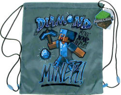 Minecraft Diamond sporttáska tornazsák 37 cm