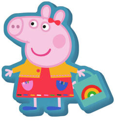 Peppa Malac Shopping formapárna, díszpárna 35 cm Velúr