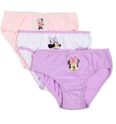 Disney Minnie Purple Dots gyerek fehérnemű, bugyi 3 darab/csomag 6 - 8 év / 116 - 128 cm