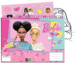 Barbie Happy Thoughts A/4 spirál vázlatfüzet 40 lapos matricával