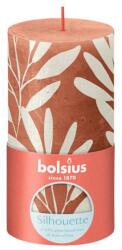 Bolsius Lumânare rustică coral și salvie 130 × 68 mm