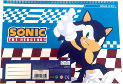 Sonic a sündisznó Speedy A/4 spirál vázlatfüzet 40 lapos matricával