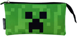 Minecraft Face 3 rekeszes tolltartó 22 cm