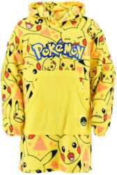 Pokémon Yellow belebújós plüss polár takaró, poncsó 10-16 év