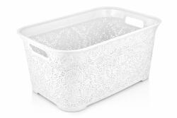 BURSEV coș de rufe curate din plastic 35 l alb