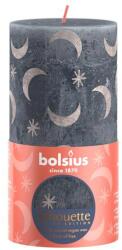 Bolsius Lumânare rustică 130 × 68 mm albastru ardezie