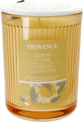 Provence Lumânare parfumată în recipient de sticlă Provence cu lămâie și lime 230 g
