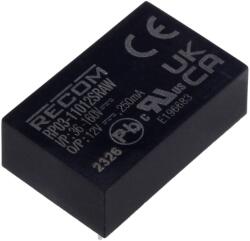 Recom Convertor DC/DC 3W 36-160V la 12V (RP03-11012SRAW)