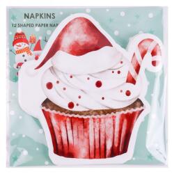 Yala Design Mikulásos muffin karácsonyi formaszalvéta - 12 darabos (Q343448)