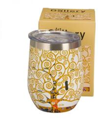 Duo Gift Klimt utazóbögre / duplafalú hőtartó fém pohár - 330 ml - Életfa (IMO-CHH-78763)