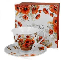 Duo Gift Pipacsos porcelán csésze aljjal - 250 ml - Poppies (IMO-DUO-64452)