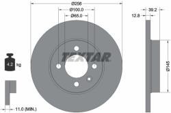 TEXTAR Disc Frana 92041703 Chery Cowin/Cowin 2/Fengyun Seat Inca/Toledo I Vw Caddy Ii (92041703)