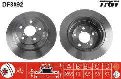 TRW Disc Frana Df3092 Subaru Forester/Impreza/Legacy I/Legacy Ii/Legacy Iii (DF3092)