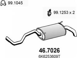 ASSO 46.7026 - TOBA ESAPAMENT FINALA - compatibil Seat - ASSO-46.7026 (ASSO467026)