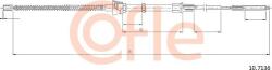Cofle 10.7136 - Cablu, frana de parcare - CABLU. FRANA DE PARCARE - compatibil Seat - Cofle-10.7136 (COFLE107136)