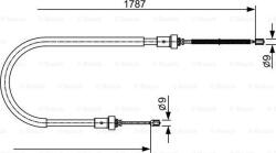 Bosch 1 987 482 410 - CABLU. FRANA DE PARCARE - compatibil Dacia. Renault - BOSCH-1 987 482 410 (BOSCH1987482410)