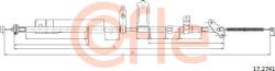 Cofle 92.17. 2741 - Cablu, frana de parcare - Cofle-92.17. 2741 (COFLE92172741)