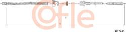Cofle 10.7134 - Cablu, frana de parcare - Cofle-10.7134 (COFLE107134)