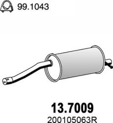 ASSO 13.7009 - Toba esapament finala - ASSO-13.7009 (ASSO137009)