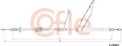 Cofle 92.1. FD017 - Cablu, frana de parcare - Cofle-92.1. FD017 (COFLE921FD017)