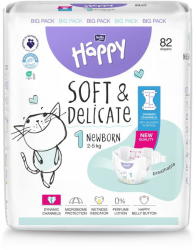 Bella Happy Soft & Delicate 1 Newborn 2-5 kg 82 pcs