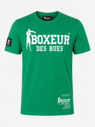 Boxeur des Rues Men's T-Shirt Slim-Fit Boxeur des Rues, Grass Green, White Logo, Premium Cotton - romanian-companies - 360,00 RON