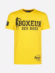 Boxeur des Rues Men's T-Shirt Slim-Fit Boxeur des Rues, Yellow, Black Logo, Premium Cotton - romanian-companies - 360,00 RON