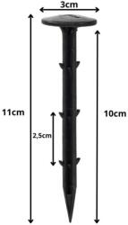  Ace pentru țesături agricole și nețesute agricole, 11 cm - 10 buc