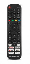 Schneider Telecomanda originala TV SCHNEIDER, butoane dedicate NETFLIX, YouTube, Prime Video, Disney+ (TELSCHNEIDERVIDAA)