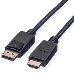 Roline Kábel DisplayPort 1.1 DP - HDMI 2K@60Hz, M/M, 1m, fekete (11.04.5780-10)
