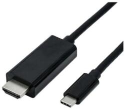 Roline Adapter USB 3.1 USB-C - HDMI, 4K@60Hz, M/M, 5m, fekete (11.04.5843-10)
