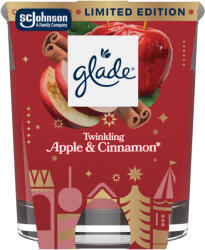Glade Twinkling Apple & Cinnamon illatgyertya 112 g - ecofamily