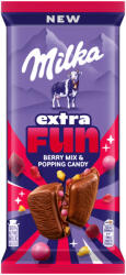 Milka táblás tejcsokoládé 150g Extra fun bogyós gyümölcsízű darabokkal