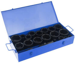Pro-Tech Nagyméretű szerszámkészlet bőröndben 21db 6szög 1" Pro-Tech TOOLS 40103 (40103)