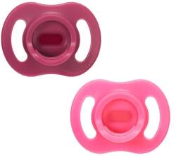 Tommee Tippee Suzetă ortodontică Ultra Light Stay Put 6-18 luni, 2 buc. , violet/roz TT. 0303