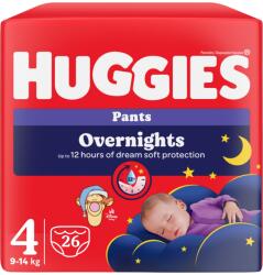 Huggies Overnights Pants 4 9-14 kg 26 buc
