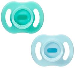 Tommee Tippee Suzetă ortodontică Ultra Light Stay Put 0-6 luni, 2 buc. albastru/verde TT. 0300