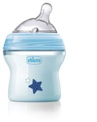 Chicco Biberon cu tetină din silicon 150 ml, de la 0 luni, Natural Feeling 0241 pentru băieți