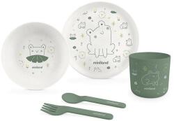 Miniland Eco Friendly Set de masă din 5 piese Broasca 89455 Set pentru masa bebelusi