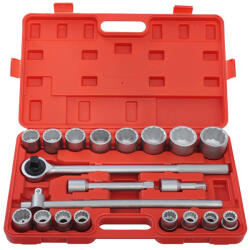 Pro-Tech Nagyméretű szerszámkészlet kofferben 21db 12szögű 3/4" Pro-Tech TOOLS 00656 (00656)