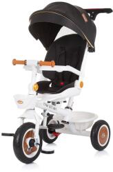 Chipolino Tricicletă cu copertină Marathon negru/alb TRKMRT02402BW